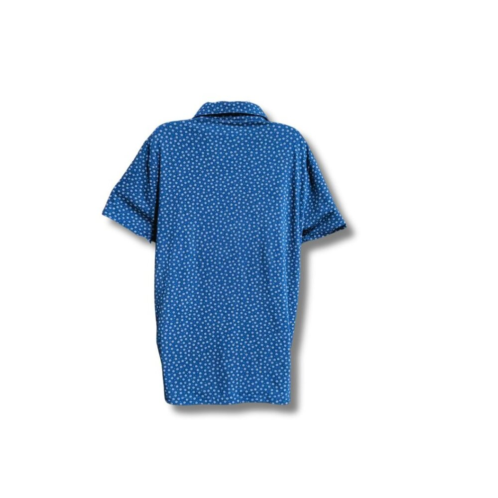 J.CREW PERFORMANCE TOP COZO ISLAND BLUE WITH SHELL PINK INTER TRIM  LIGHTWEIGHT - Picture 4 of 7
